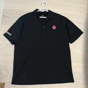 Mens XL Black Canada Basketball Polo